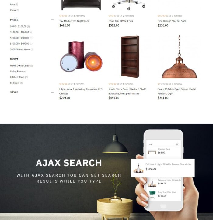 ILEA - Decor & Furniture Magento Theme - Features Image 11