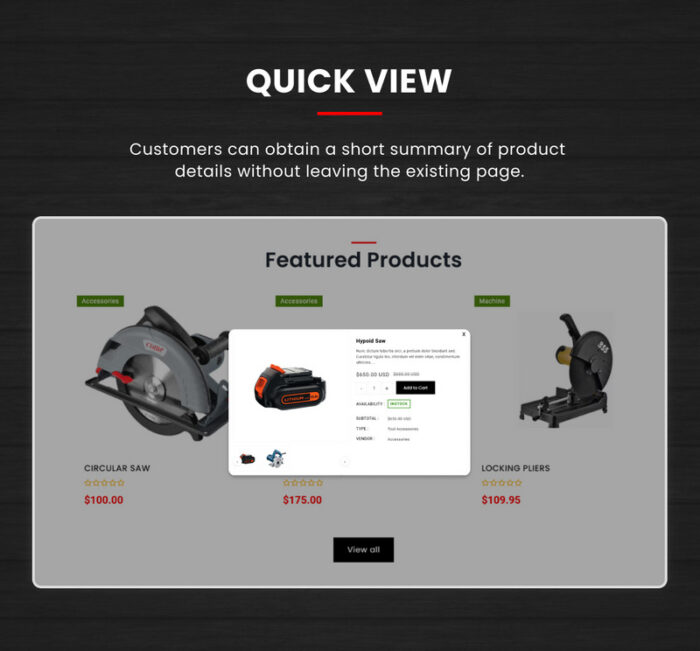 Toolsify Megastore –Tools and Machine Shopify 2.0 Responsive Template - Features Image 10