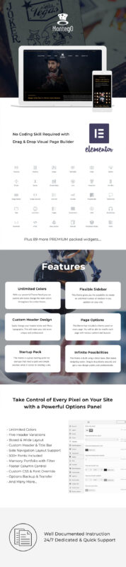 Montego - Magic & Illusionists WordPress Theme - Features Image 1