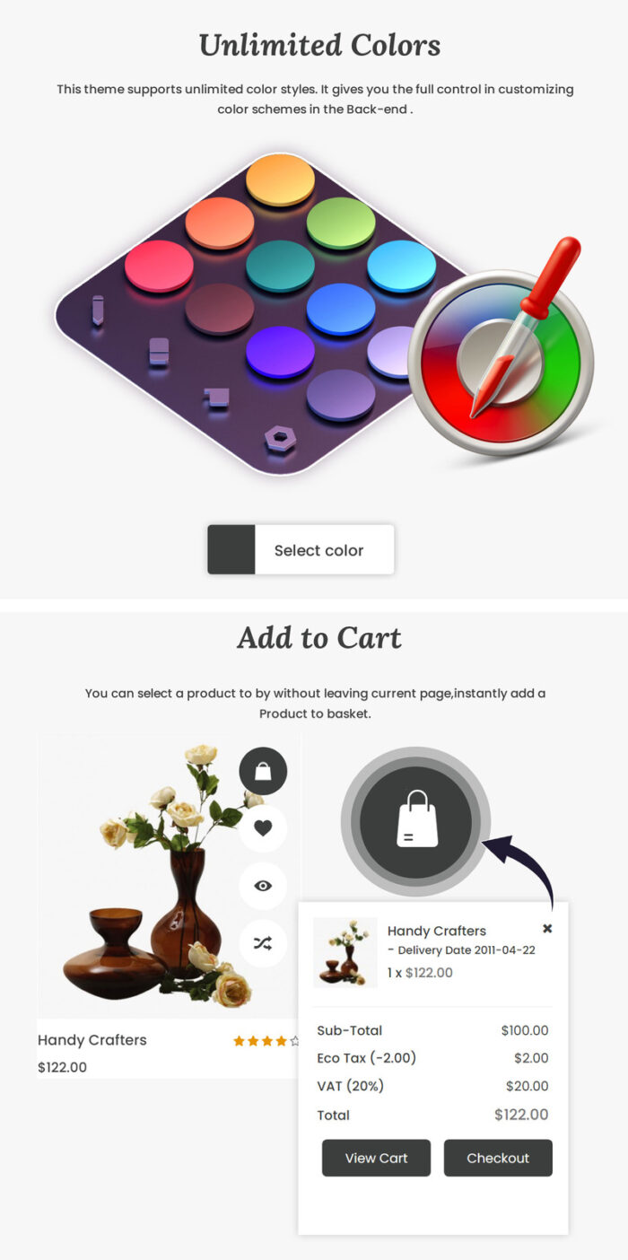 Fauteuil - A Creative Furniture and Decore Template for OpenCart - Features Image 4