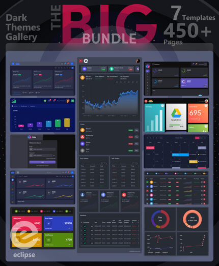 Eclipse - Bootstrap 5 Dark Admin Templates Bundle - Features Image 1