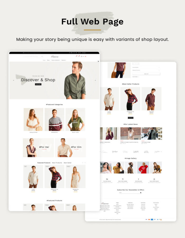 Converse Mega Style–Minimal Fashion Shopify 2.0 Responsive Theme - Features Image 3