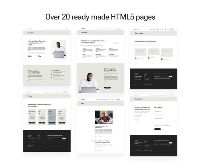 Lead Planner - Business Coach HTML5 Website Template - Features Image 2