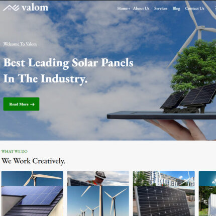 Valom - Solar Reliable Energy WordPress Theme - Features Image 1