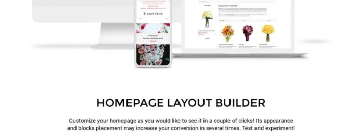 Lady Flor - Flower Shop Multipage Creative OpenCart Template - Features Image 2