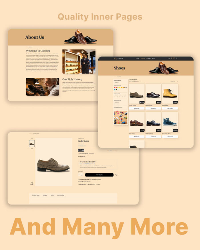 Cobbler - Shoe Store eCommerce Shopify Theme - Features Image 3