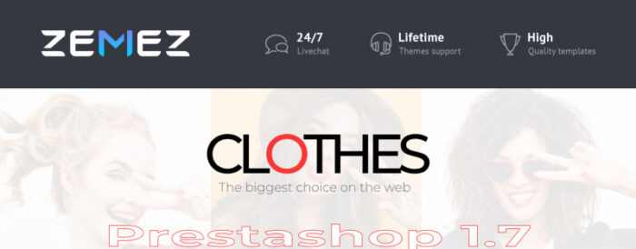 Clothes - Brand Apparel Store Clean Bootstrap Ecommerce PrestaShop Theme - Features Image 1