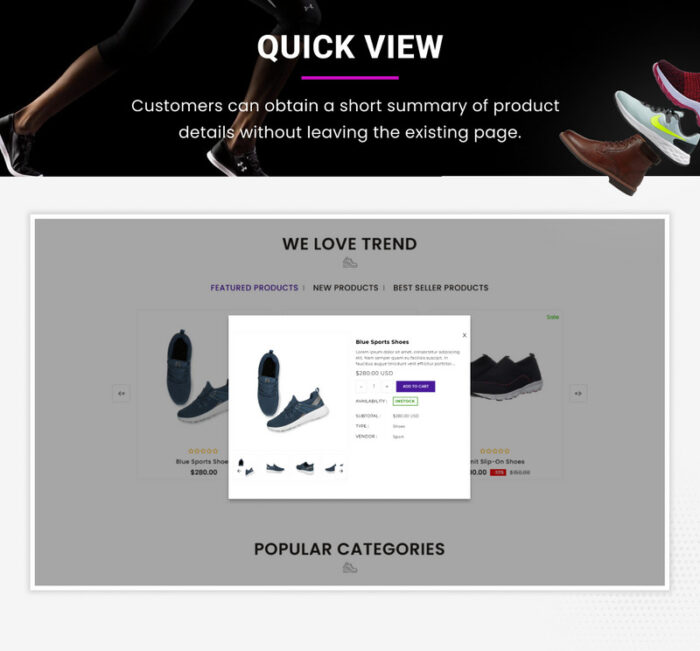 Sneakers Responsive World–Footwear Sport–Shoes Shopify 2.0 Store - Features Image 11