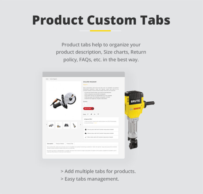 ToolBux - Tools & Hardware Responsive Prestashop Theme - Features Image 5