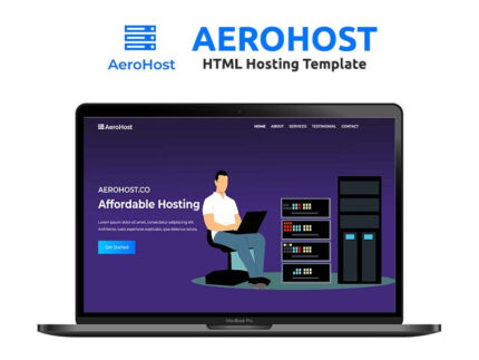 AeroHost - Hosting Landing Page Template - Features Image 1