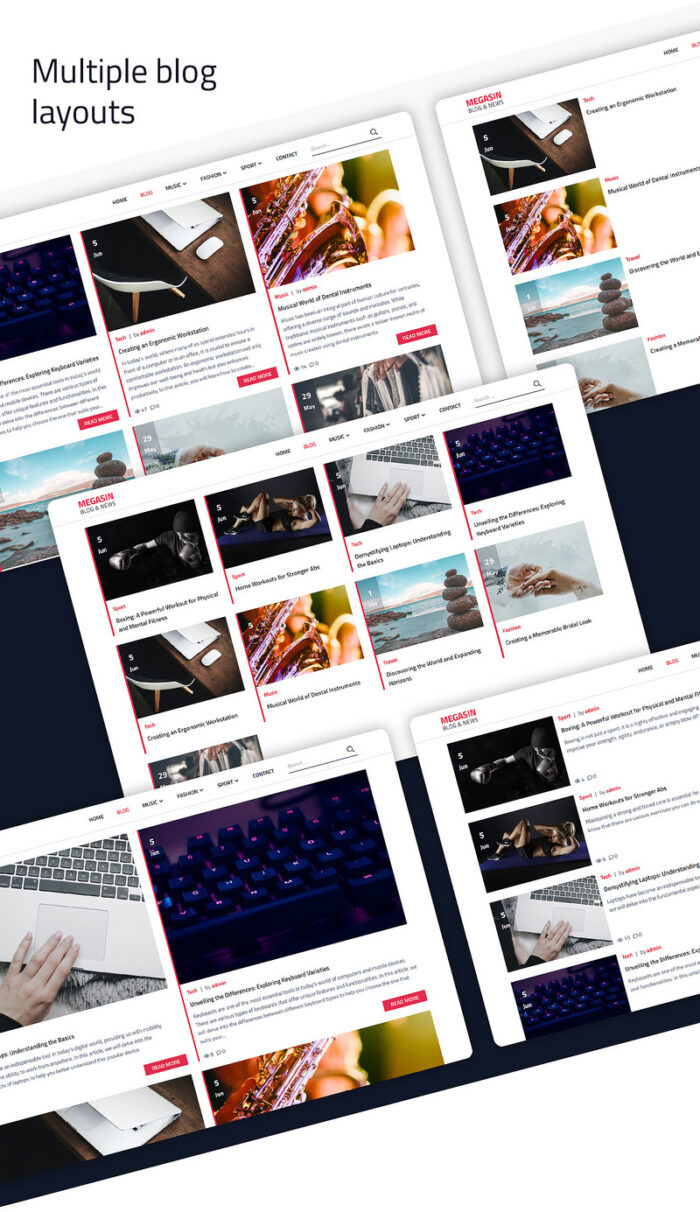 Megasin - Blog, Magazine, News WordPress Theme - Features Image 4