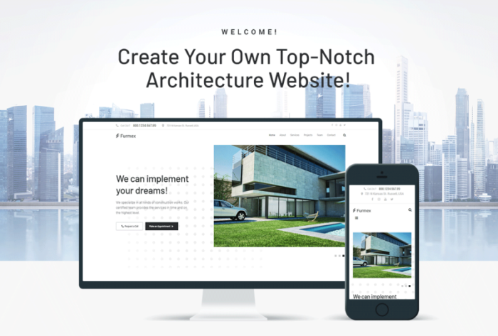 Furmex - Architecture Multipurpose Modern WordPress Elementor Theme - Features Image 1