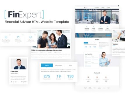 FinExpert - Financial Advisor HTML Website Template - Features Image 1