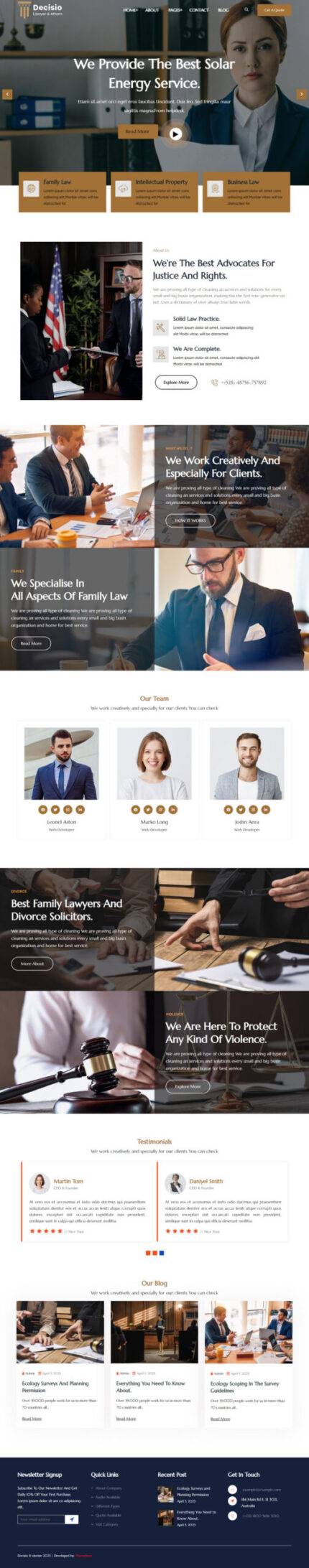 Decisio - Law Firm and Attorney Wordpress Theme. - Features Image 1