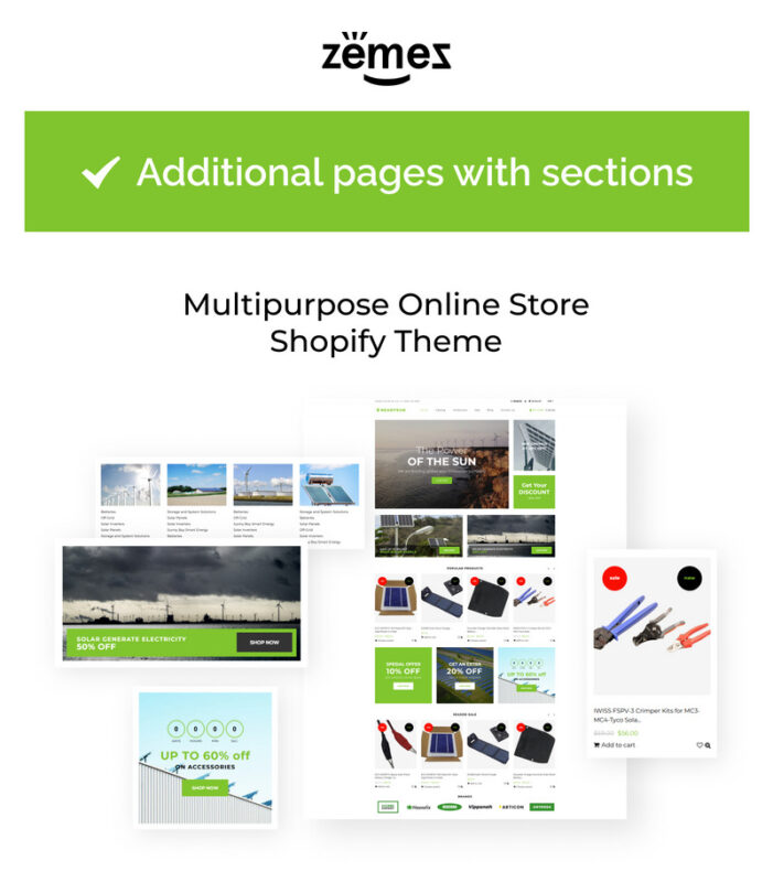 ReadySun - Solar Energy Equipment Store Shopify Theme - Features Image 1