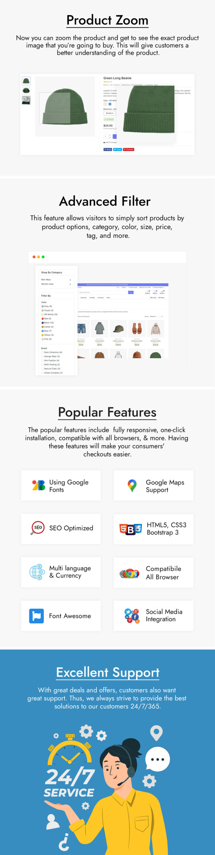 Troniic Fashion and Clothes PrestaShop Theme - Features Image 4