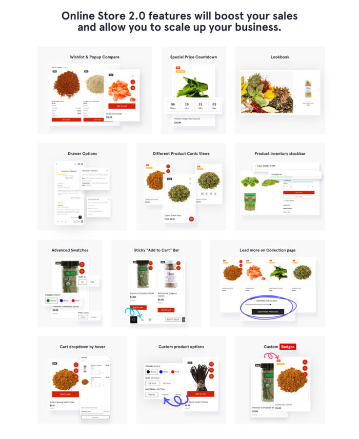 Flavor Fusion - Responsive Spice Shop Online Store 2.0 Shopify Theme - Features Image 3