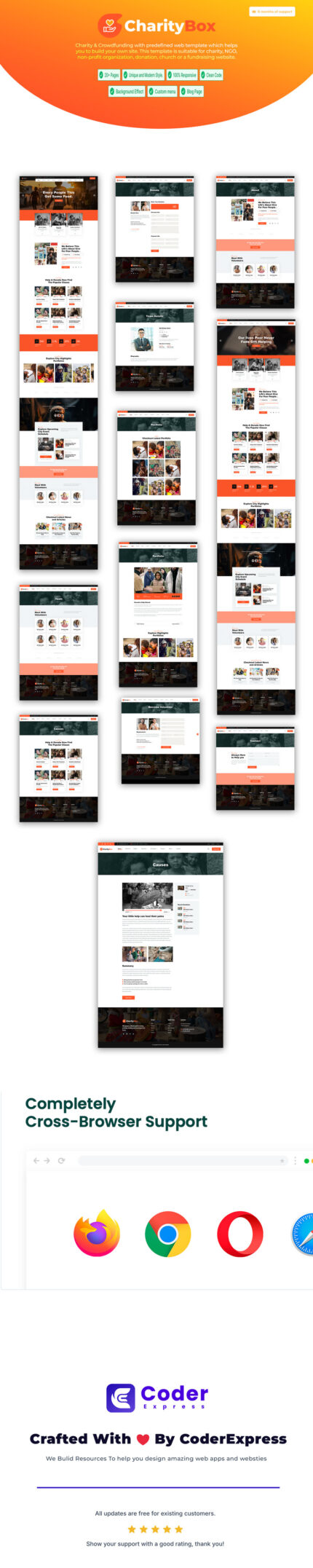 Charitybox -  Non Profit Charity Website Template - Features Image 1