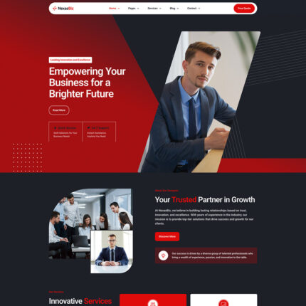 Nexasbiz Business Responsive WordPress Theme - Features Image 1