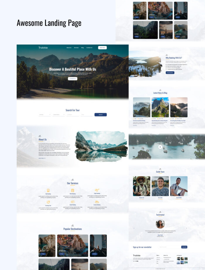 Trabble - Tour and Travels Elementor Landing Page - Features Image 3