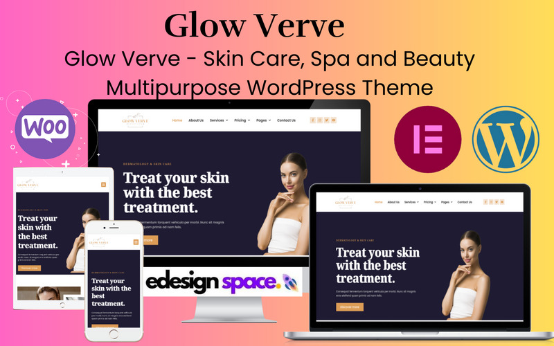 Glow Verve - Skin Care, Spa and Beauty Multipurpose WordPress Theme - Features Image 1