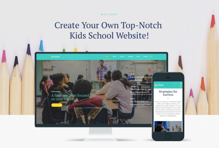 Lexut - Education ECommerce Modern WordPress Elementor Theme - Features Image 1