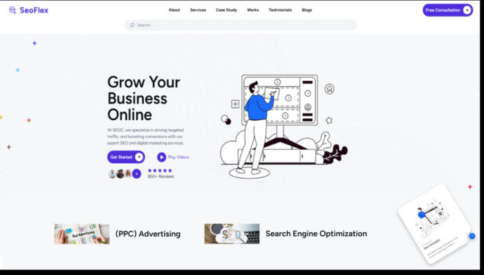 Seoflex - Your Website for SEO html 5 Template - Features Image 1