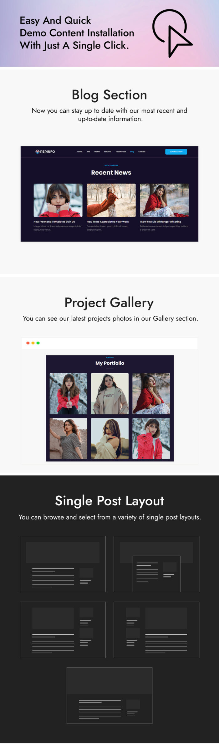 Perinfo - Personal Portfolio WordPress Theme - Features Image 4