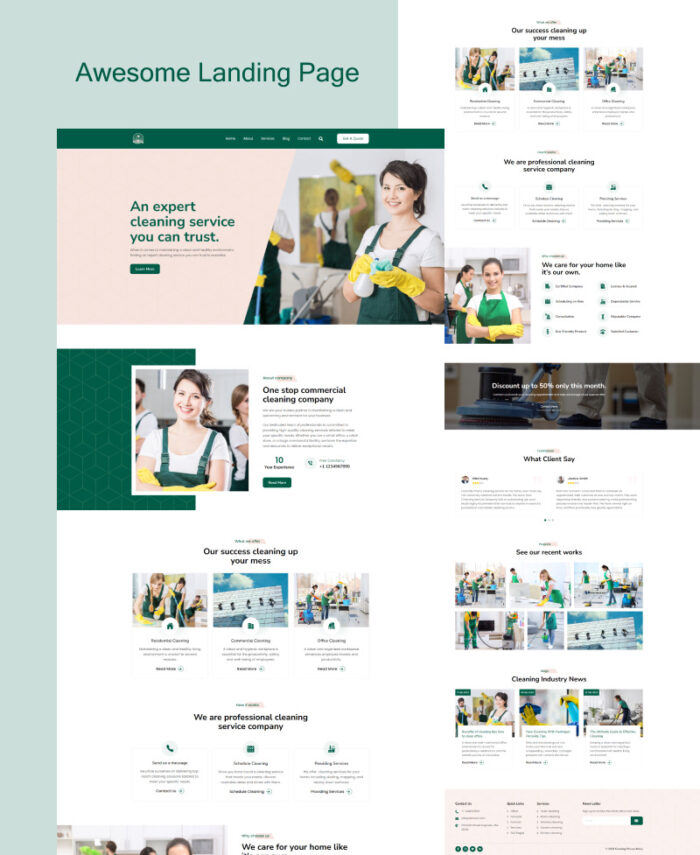 Cleaning - Cleaning Services Elementor Landing Page - Features Image 3