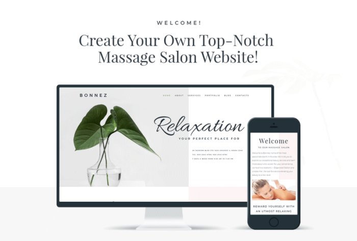 Bonnez - Massage Salon Ready-to-Use Minimal WordPress Elementor Theme - Features Image 1