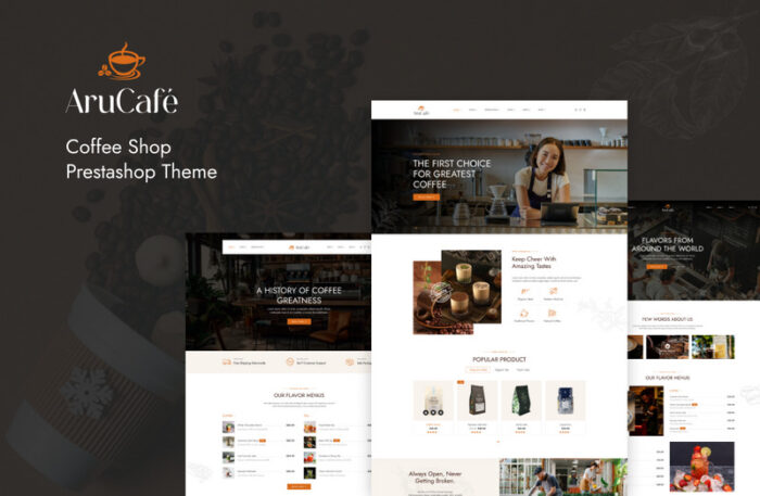 Leo Arucafe Elementor - Coffee Shop Prestashop Theme - Features Image 1