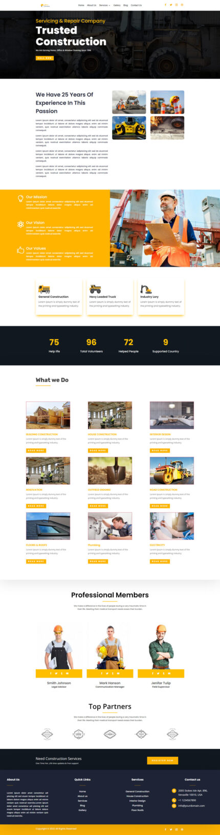 Taran  Constrution Divi Wordpress theme - Features Image 1