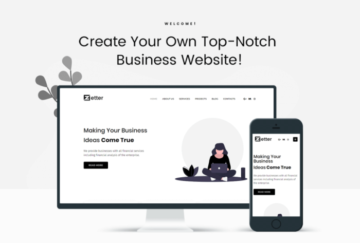 Zetter - Business Multipurpose Black&White WordPress Elementor Theme - Features Image 1