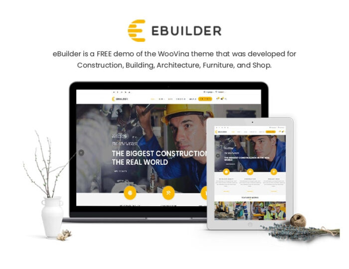 eBuilder - Construction and Builder WooCommerce Theme - Features Image 1