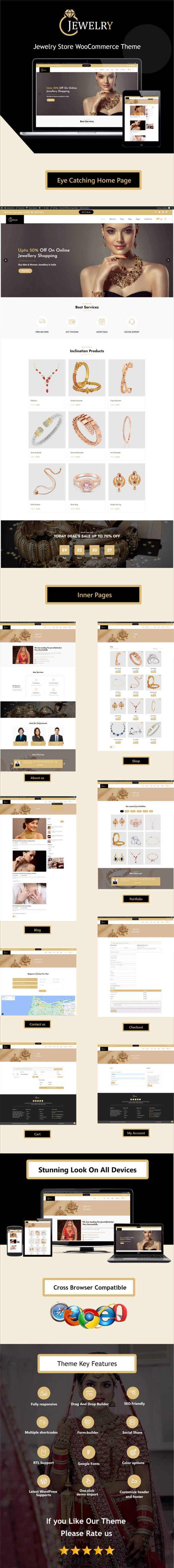 Jewelry Store WooCommerce WordPress Theme - Features Image 1