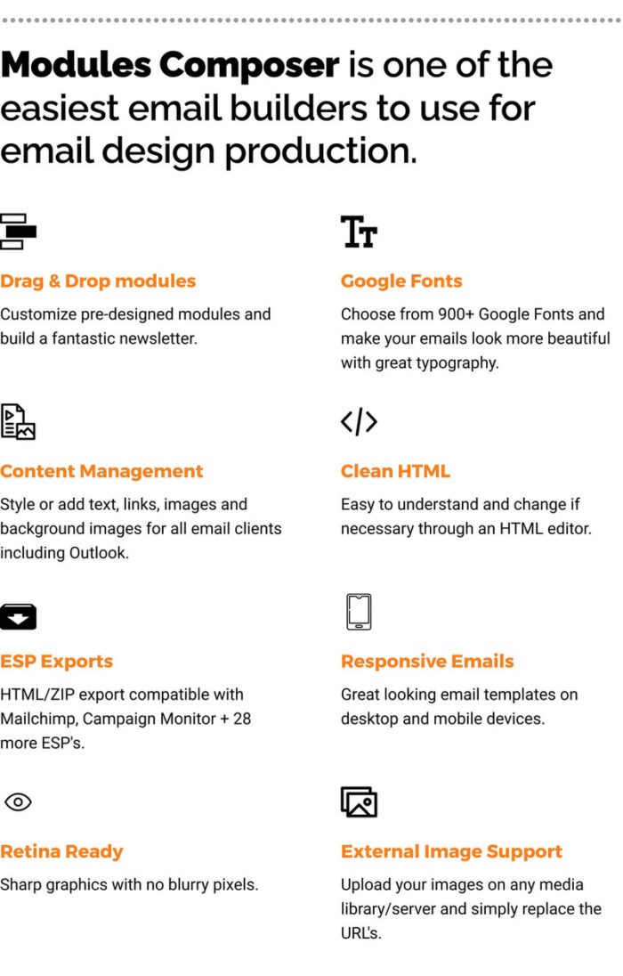 Kodiaq - E-Commerce Responsive Email for Agencies, Startups & Creative Teams - Features Image 3