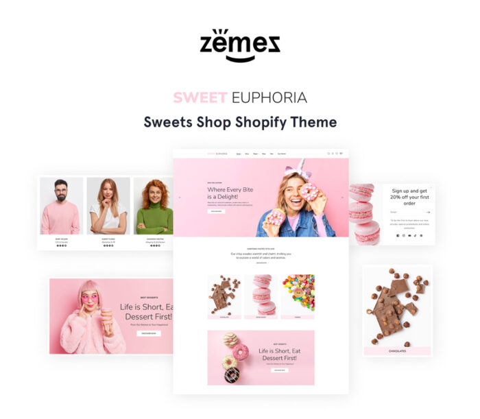 Sweet Euphoria - Sweets' King Online Store 2.0 Shopify Theme - Features Image 1