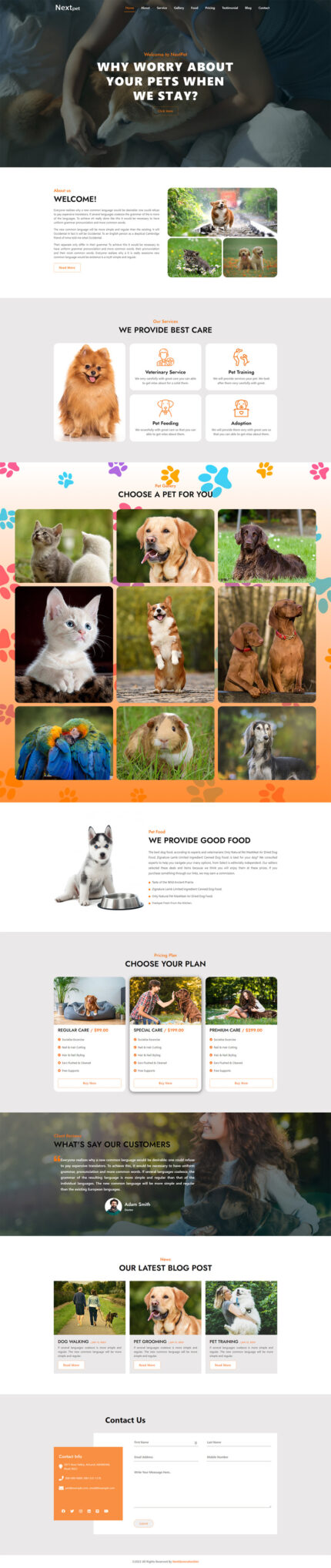 NextPet - Pet Animal HTML Template - Features Image 1