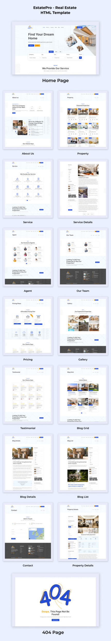 EstatePro - Real Estate HTML Template - Features Image 1