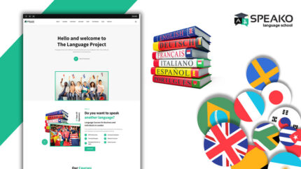 Powar-Speako Language Translation School Responsive WordPress Theme - Features Image 1