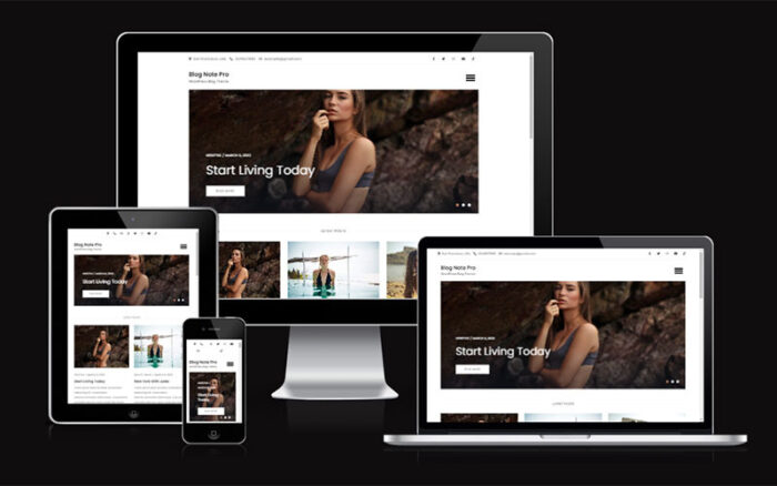 Blog Note Pro - Clean and Modern Blogging WordPress Theme - Features Image 1