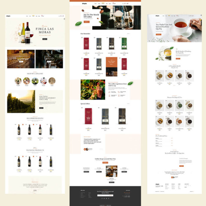 Wine - Coffee, Tea Drinks Store PrestaShop Theme - Features Image 1