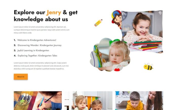 Jenry - Kindergarten & Pre School HTML5 Template - Features Image 5