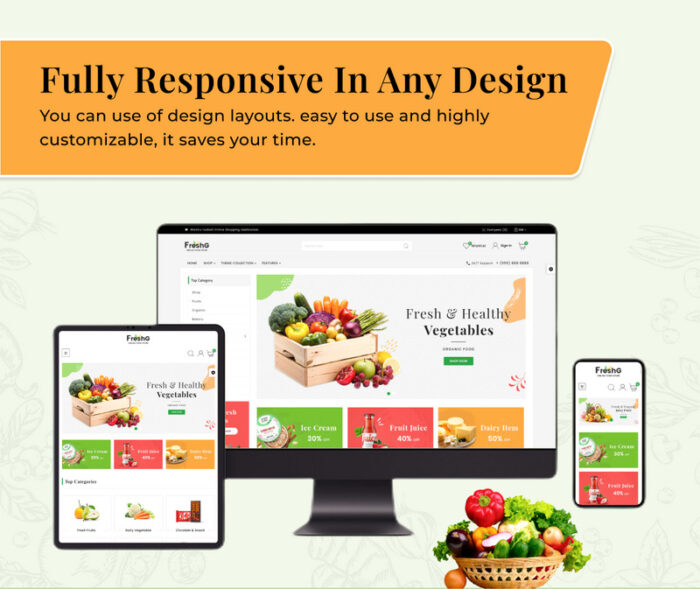 FreshG Mega Grocery–Food Drink–Coffee Shopify 2.0 Premium Responsive Theme - Features Image 4