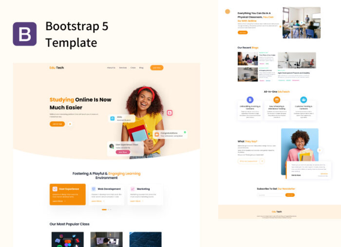 EduTech - Online Education HTML Bootstrap one page Template - Features Image 4