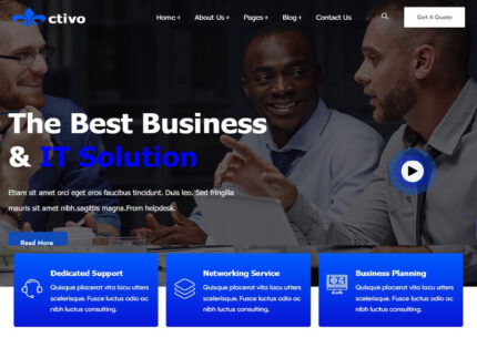 Activo - Business and Consulting WordPress Theme - Features Image 1