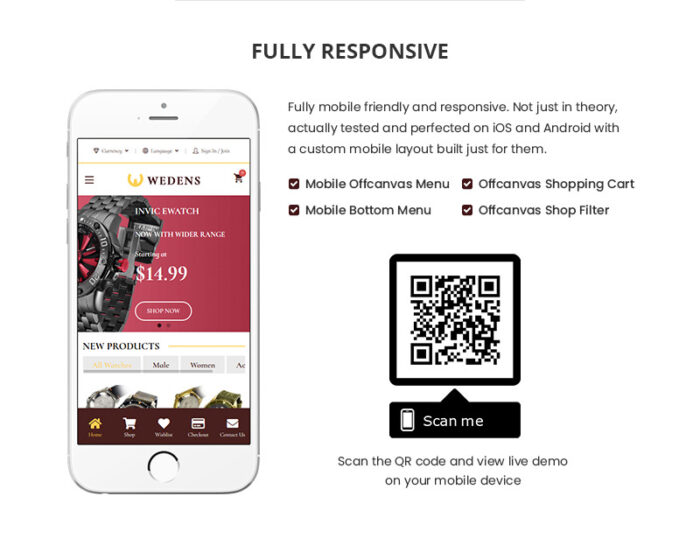 Wedens - Watch Theme WooCommerce Theme - Features Image 3