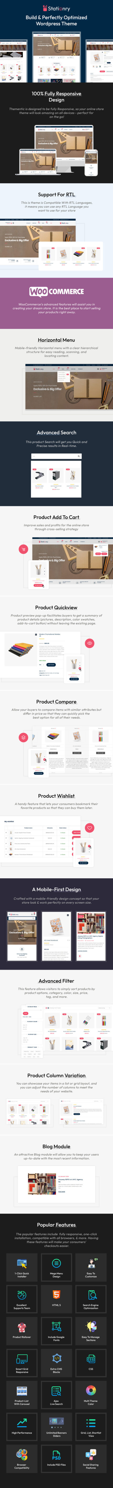 Stationery and Book Store WooCommerce Responsive Theme - Features Image 1