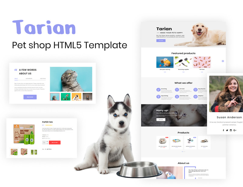 Tarian - Animal shelter, Exotic Birds HTML5 Template - Features Image 1