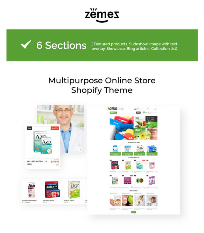 Pharmaceutical Business eCommerce Shopify Theme - Features Image 1